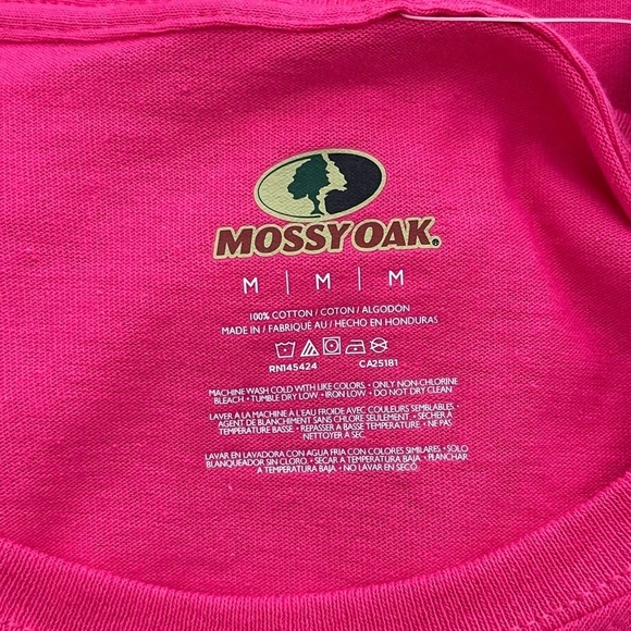 NWT Mossy Oak Pink Long Sleeve Shirt Top Women's Size Medium - Picture 6 of 7
